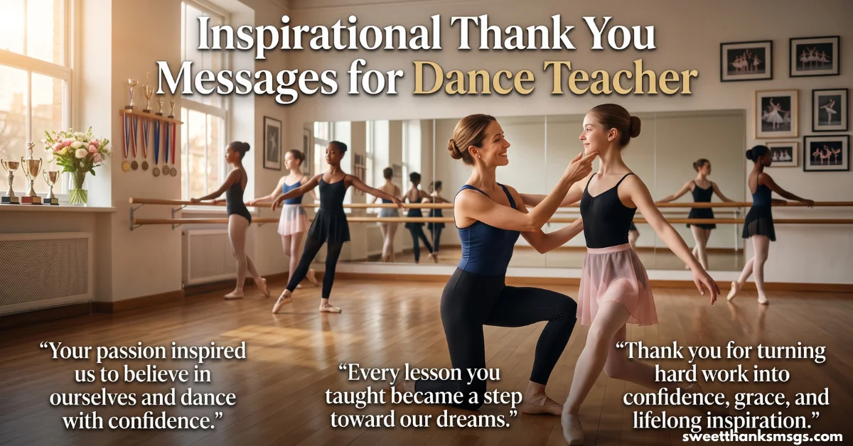 45 Meaningful Thank You Messages for Dance Teacher Inspirational Thank You Messages for Dance Teacher