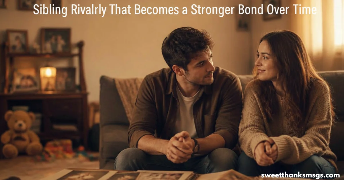 Sibling Rivalry That Becomes a Stronger Bond Over Time