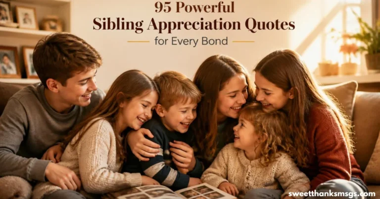 95 Powerful Sibling Appreciation Quotes for Every Bond