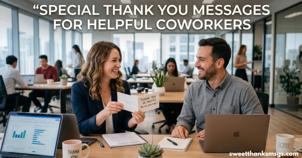 Special Thank You Messages for Helpful Coworkers Special Thank You Messages for Helpful Coworkers