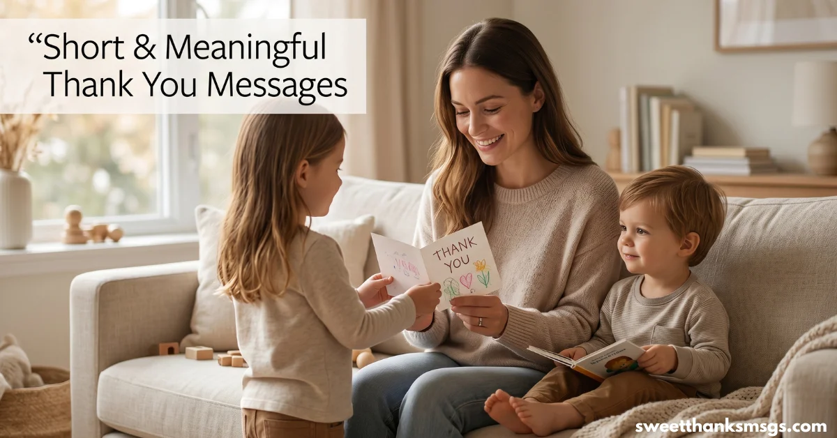 Short and Meaningful Thank You Messages