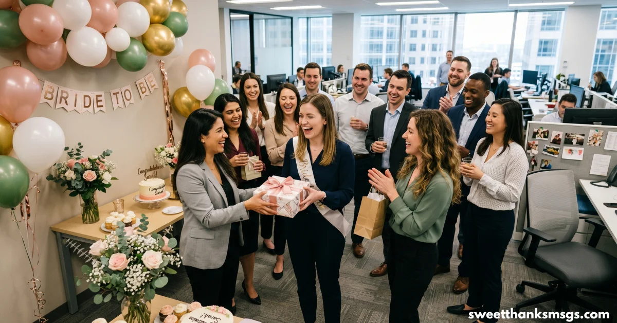 Meaningful Bridal Shower Thank You Messages for Coworkers