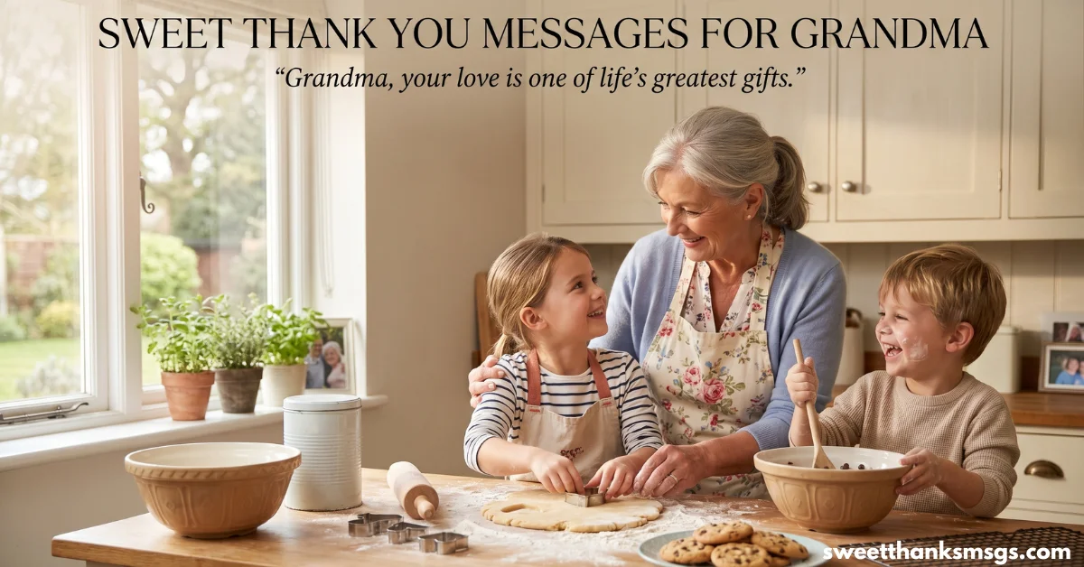 Sweet Thank You Messages for Grandma