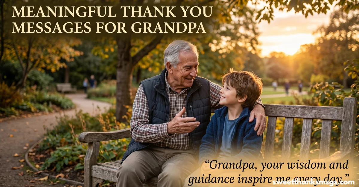 Meaningful Thank You Messages for Grandpa
