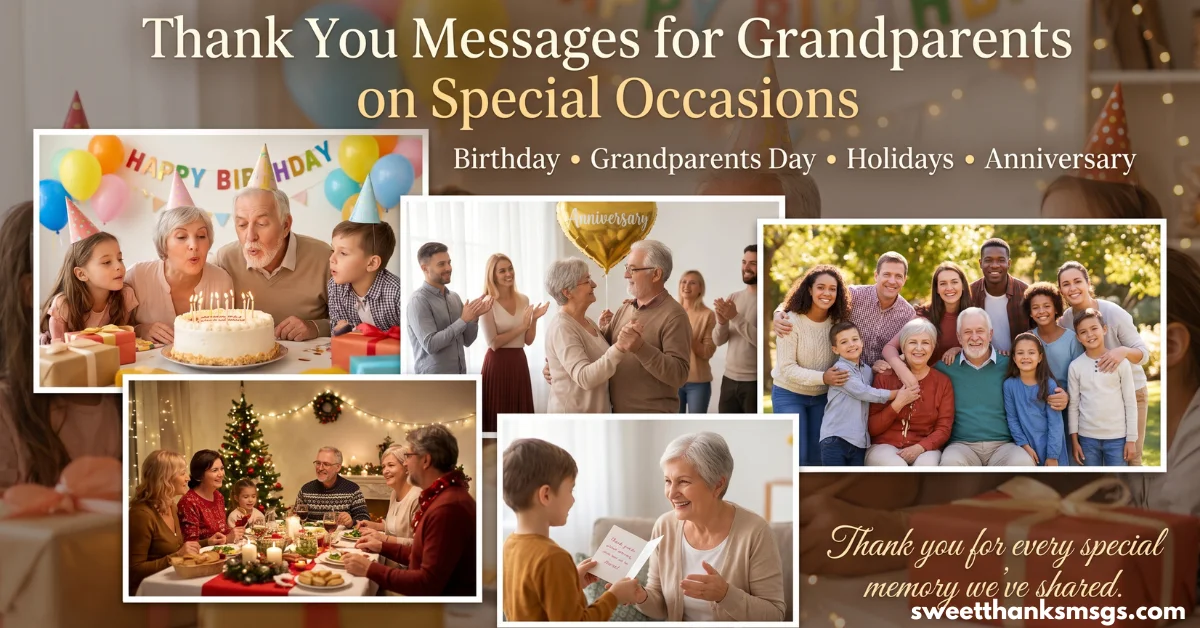 Thank You Messages for Grandparents on Special Occasions
