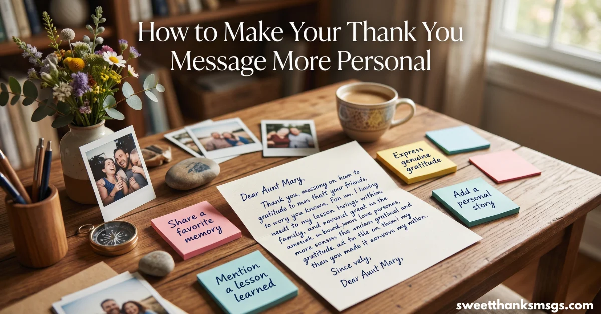 How to Make Your Thank You Message More Personal