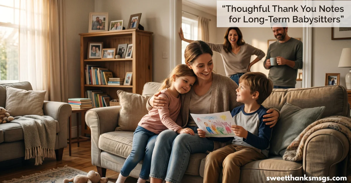 Thoughtful Thank You Notes for Long-Term Babysitters
