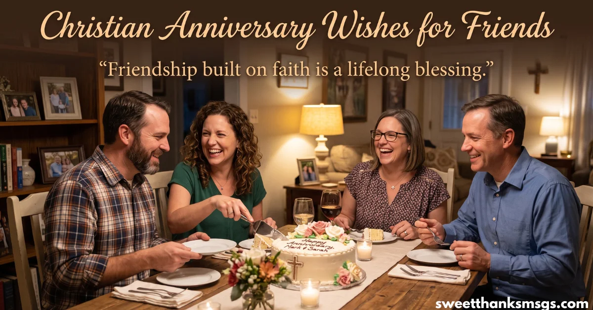 8. Christian Anniversary Wishes for Friends