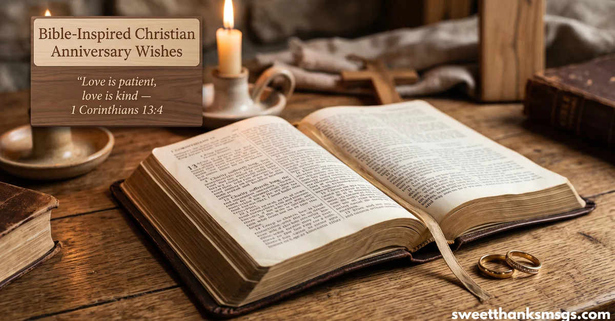 10. Bible-Inspired Christian Anniversary Wishes