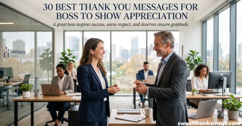 30 Best Thank You Messages for Boss to Show Appreciation 30 Best Thank You Messages for Boss to Show Appreciation