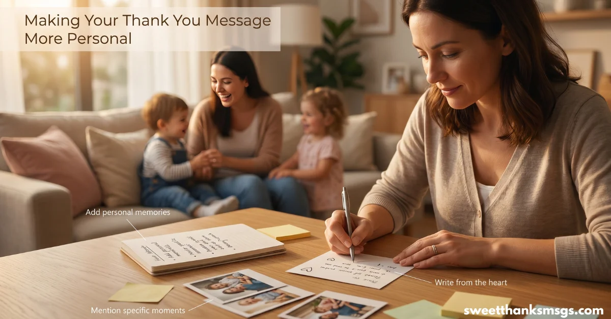 Making Your Thank You Message More Personal