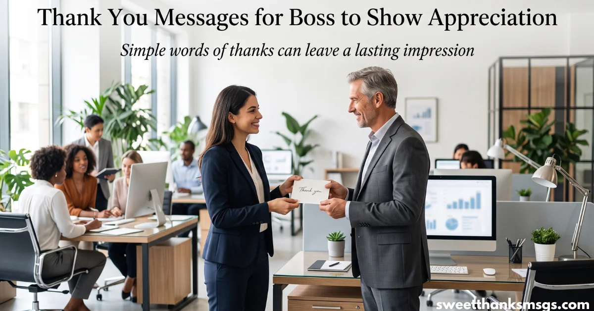 30 Best Thank You Messages for Boss to Show Appreciation Thank You Messages for Boss to Show Appreciation