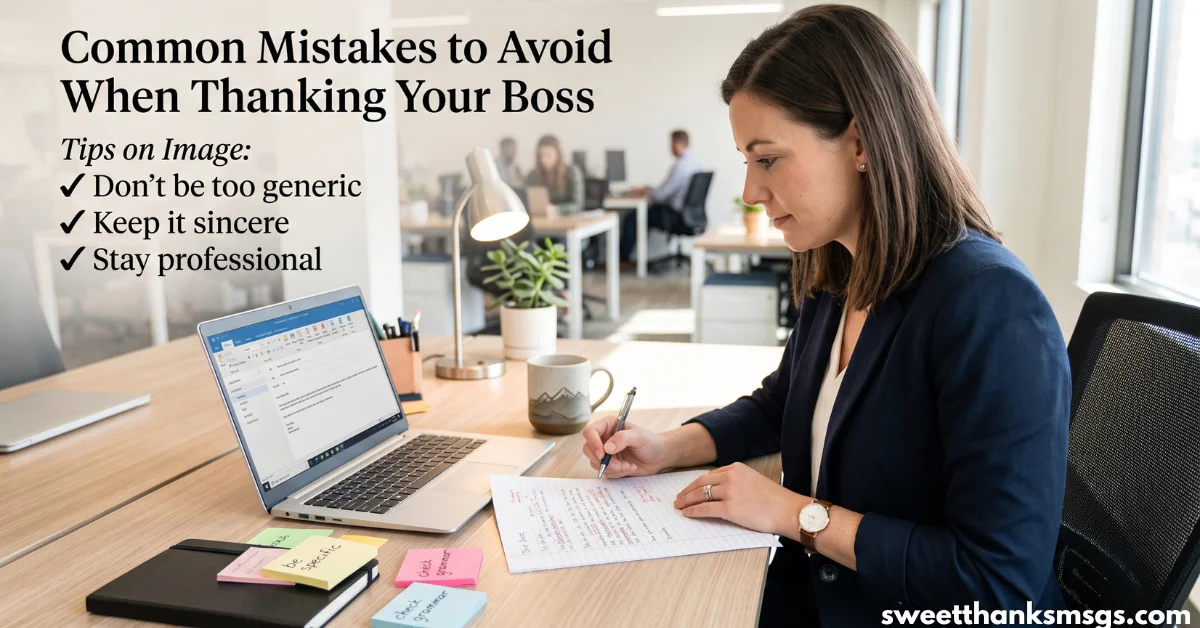 30 Best Thank You Messages for Boss to Show Appreciation Common Mistakes to Avoid When Thanking Your Boss