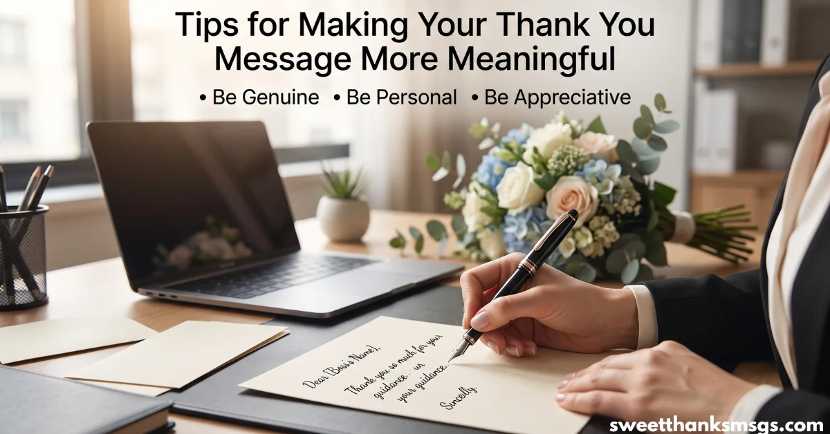 30 Best Thank You Messages for Boss to Show Appreciation Tips for Making Your Thank You Message More Meaningful