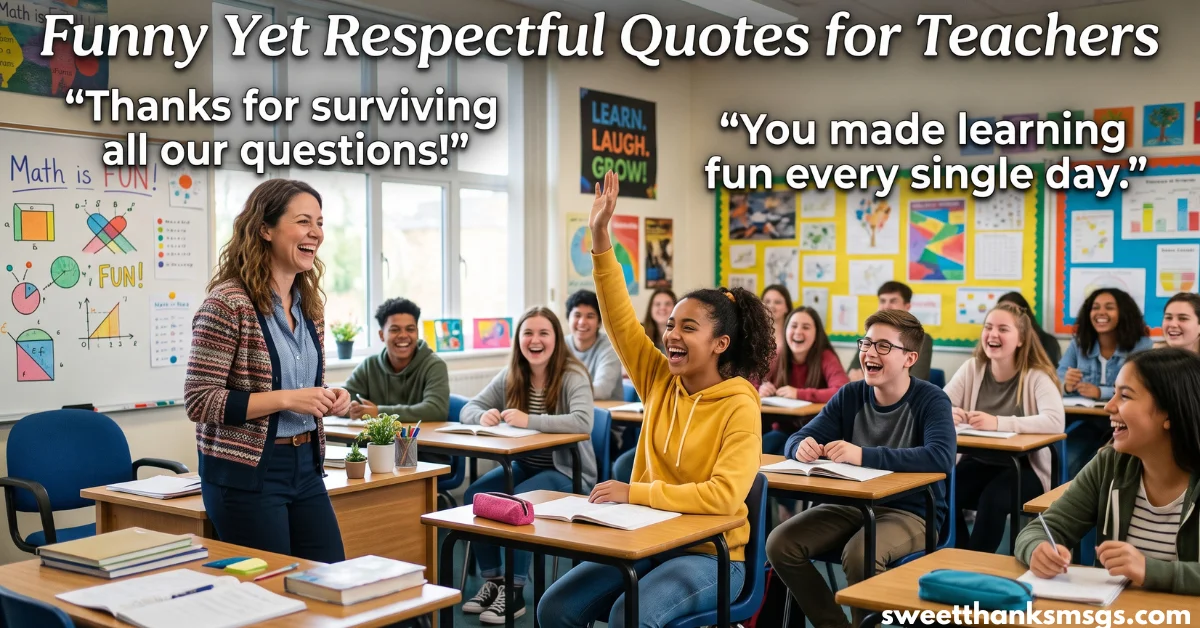 Funny Yet Respectful Quotes for Teachers