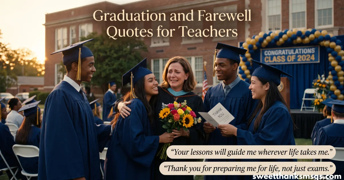 Graduation and Farewell Quotes for Teachers