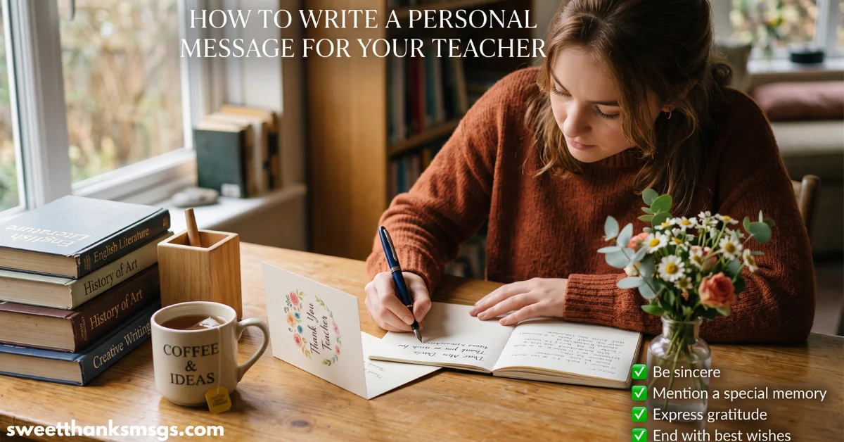 How to Write a Personal Message for Your Teacher