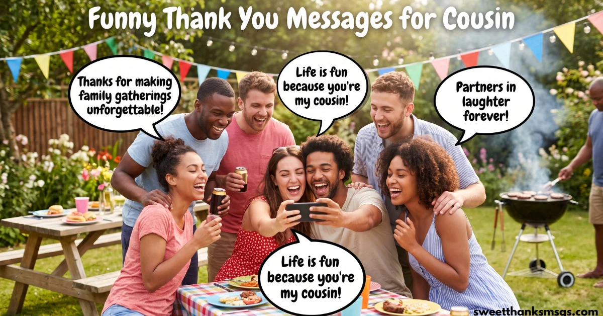 85 Special Thank You Messages for Cousin Funny Thank You Messages for Cousin