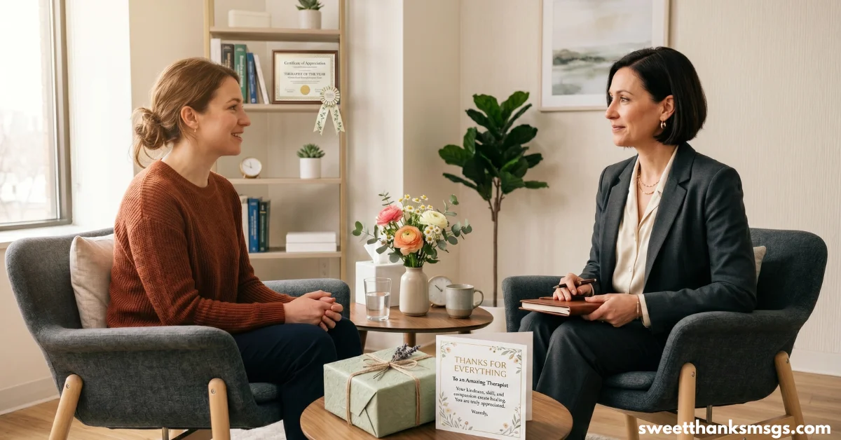 Professional Appreciation Messages for Therapists