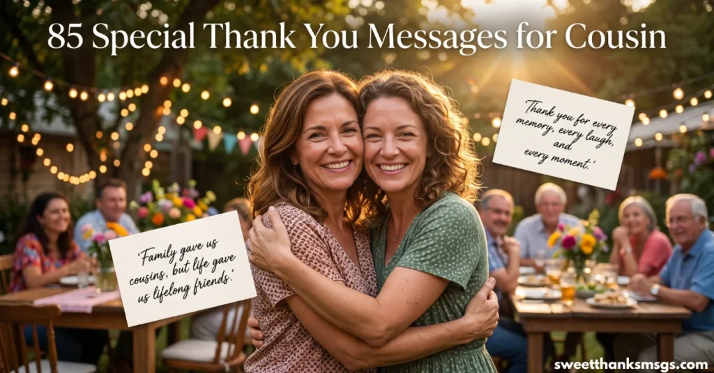 85 Special Thank You Messages for Cousin 85 Special Thank You Messages for Cousin