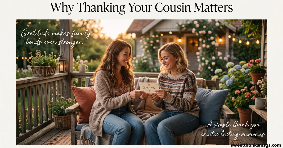 85 Special Thank You Messages for Cousin Why Thanking Your Cousin Matters