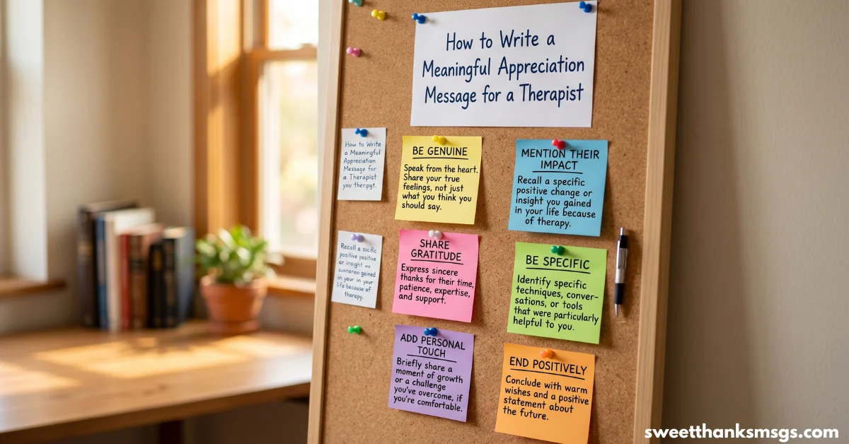 How to Write a Meaningful Appreciation Message for a Therapist
