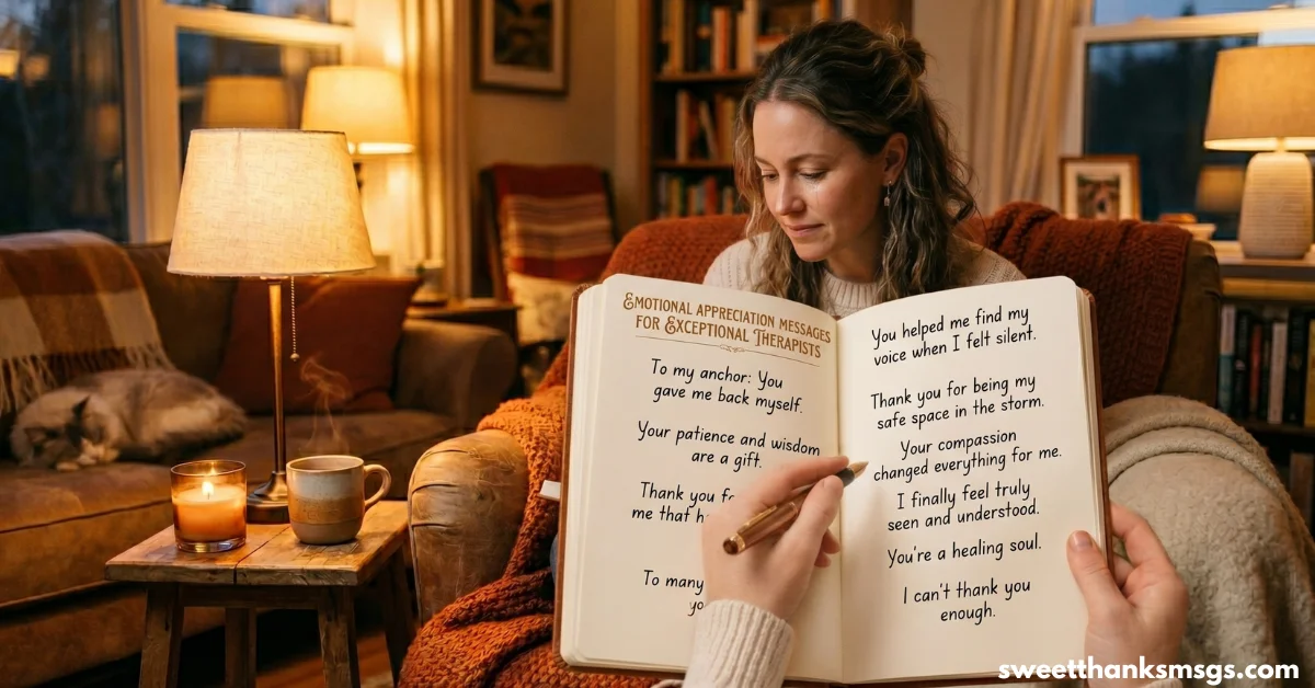 Thank You Letters for Dedicated Therapists