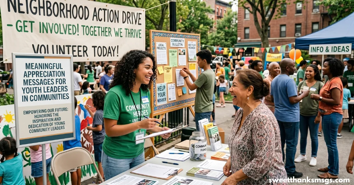 Meaningful Appreciation Messages for Youth Leaders in Communities