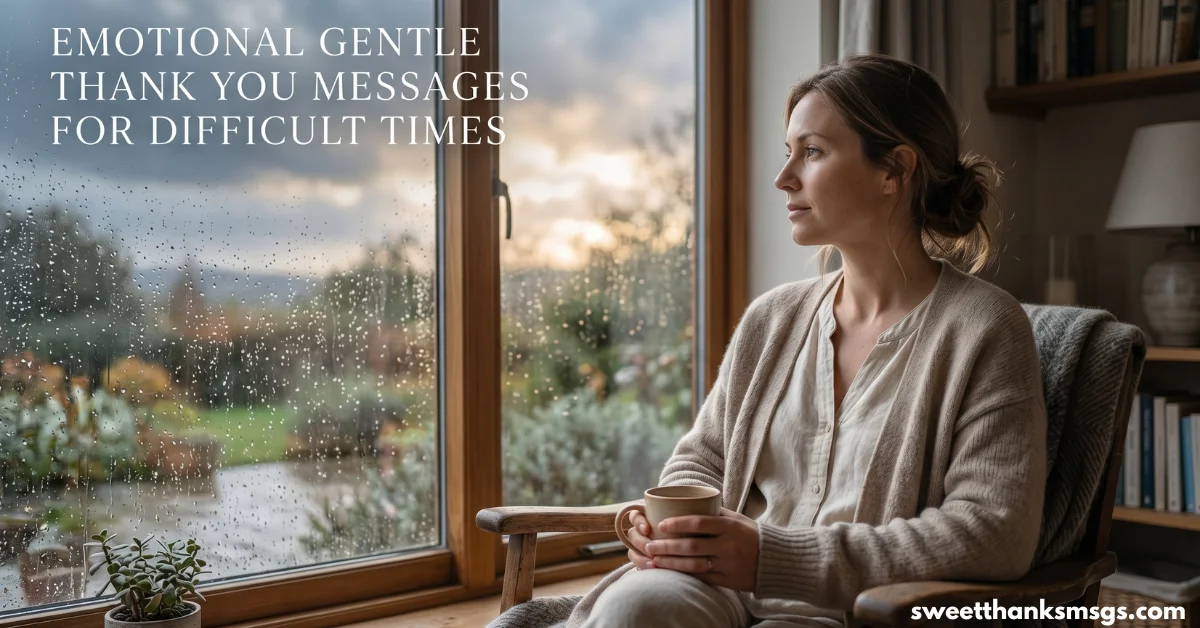 Emotional Gentle Thank You Messages for Difficult Times