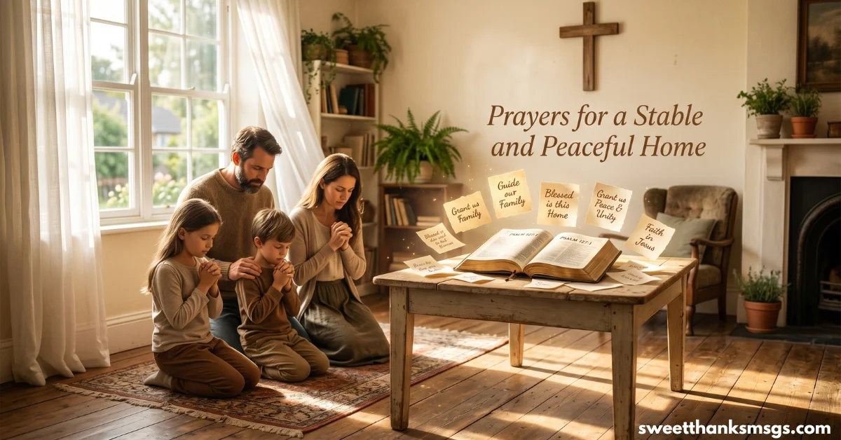 Prayers for a Peaceful and Stable Home