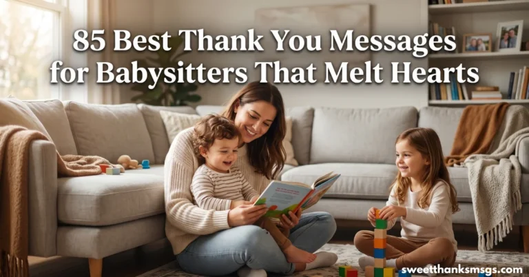 85 Best Thank You Messages for Babysitters That Melt Hearts