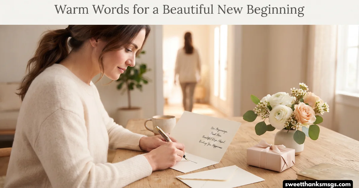 Warm Words for a Beautiful New Beginning