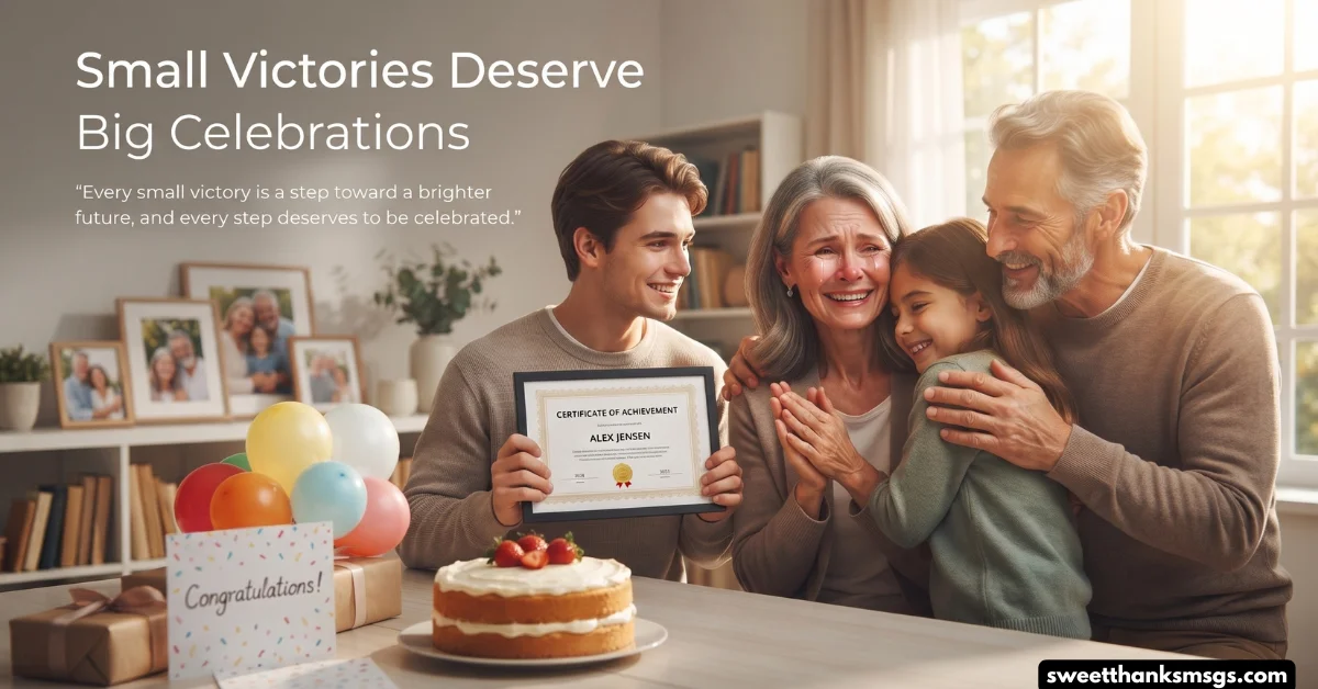 Small Victories Deserve Big Celebrations