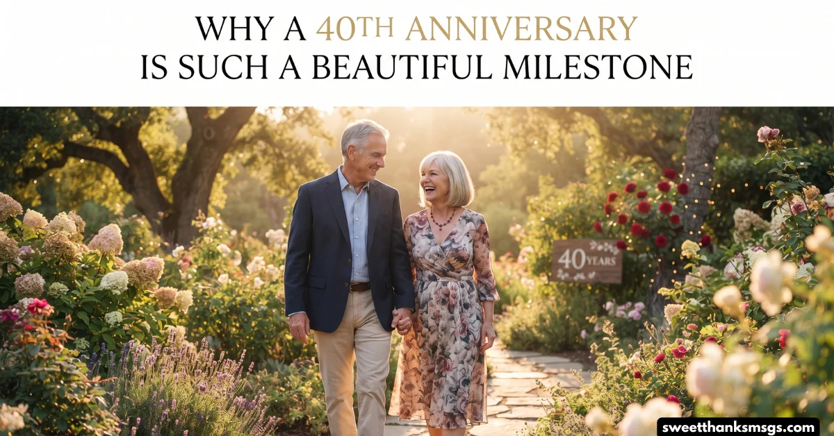 Why a 40th Anniversary Is Such a Beautiful Milestone