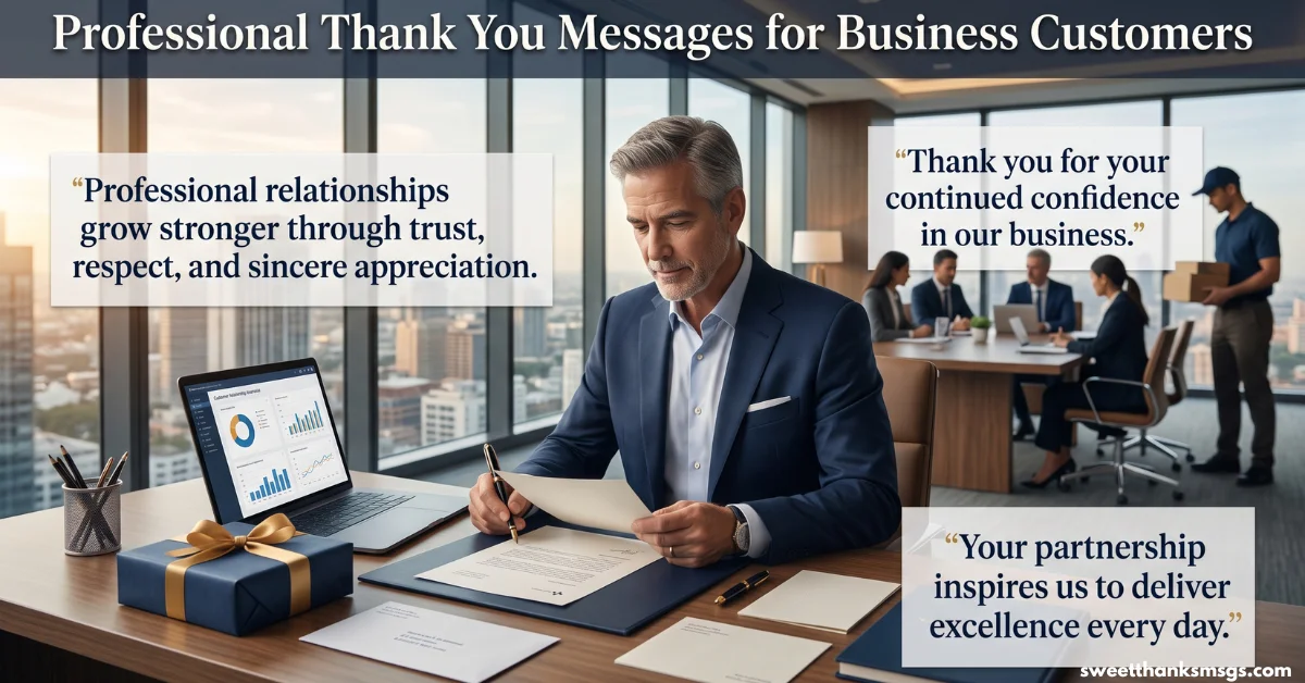 25 Proven Thank You Messages for Customers to Share Professional Thank You Messages for Business Customers