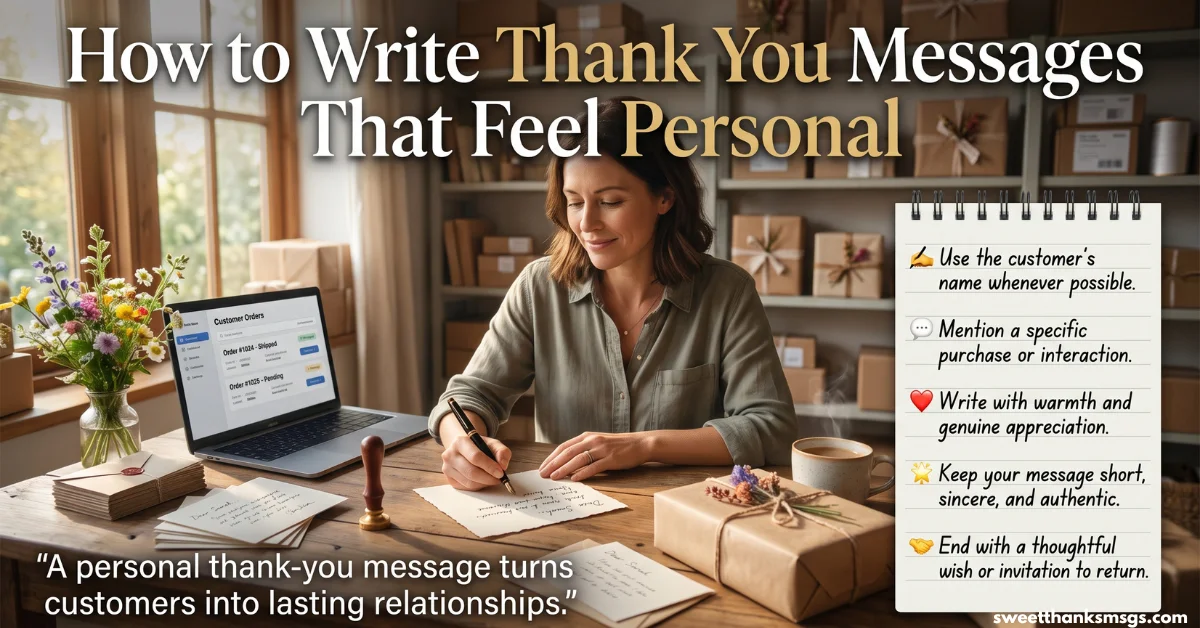 25 Proven Thank You Messages for Customers to Share How to Write Thank You Messages That Feel Personal
