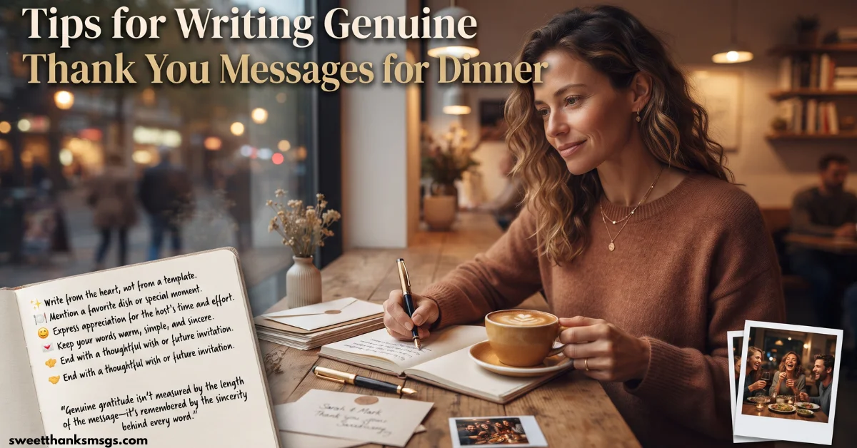 60 Heartfelt Thank You Messages for Dinner That Impress Tips for Writing Genuine Thank You Messages for Dinner