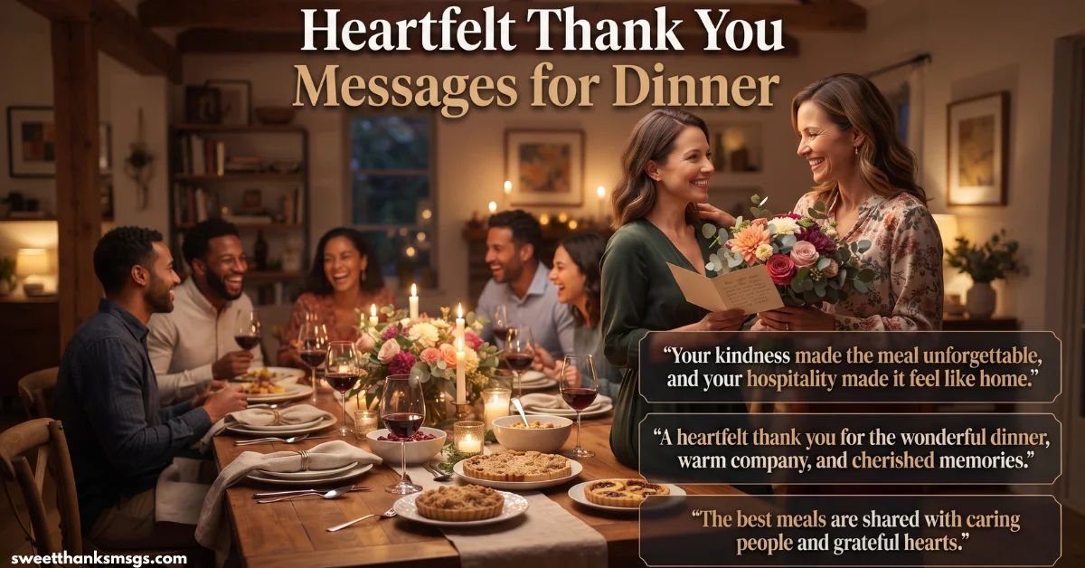 60 Heartfelt Thank You Messages for Dinner That Impress Heartfelt Thank You Messages for Dinner