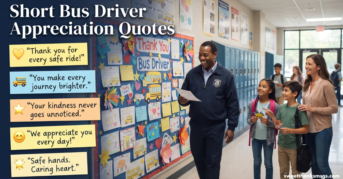 Short Bus Driver Appreciation Quotes