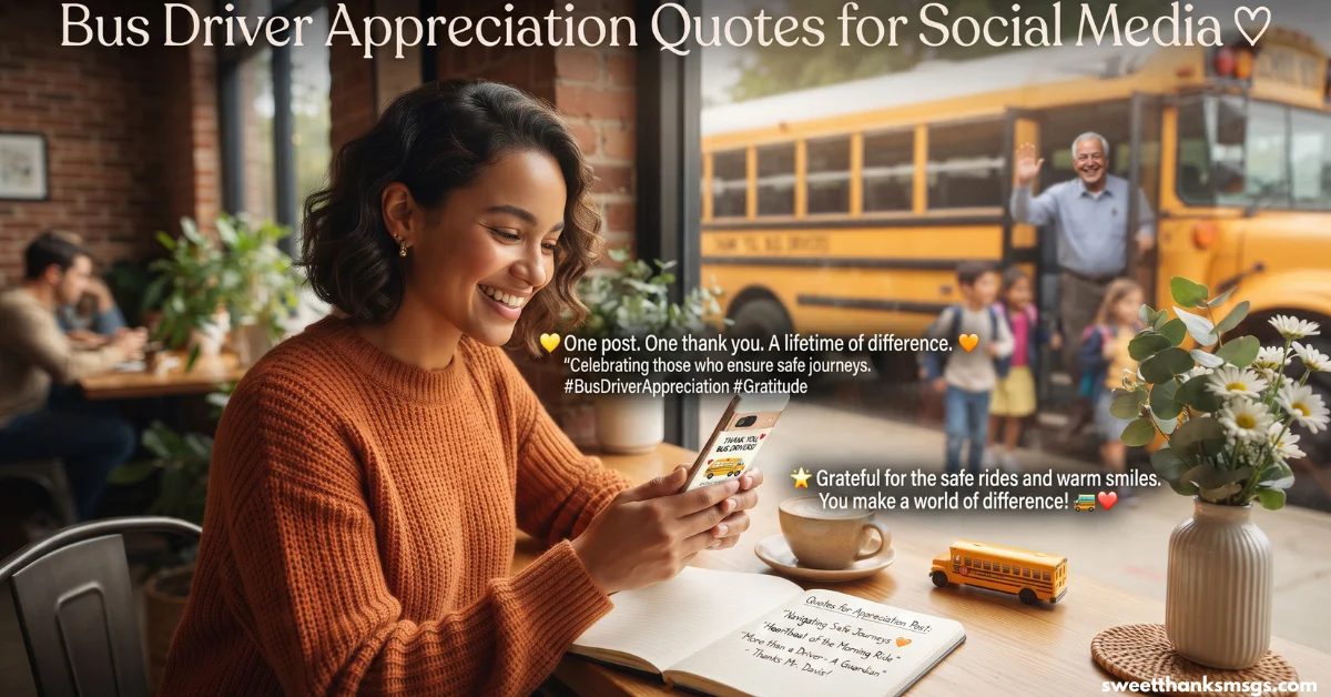 Bus Driver Appreciation Quotes for Social Media