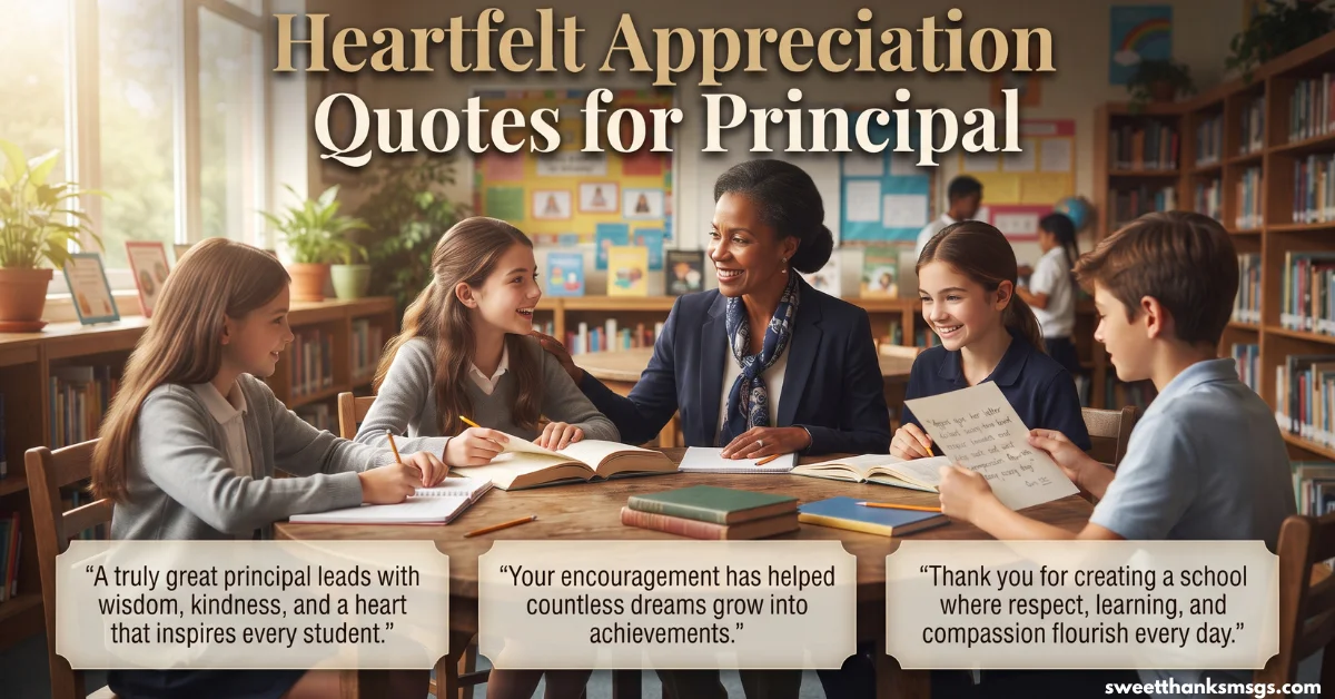 Heartfelt Appreciation Quotes for Principal