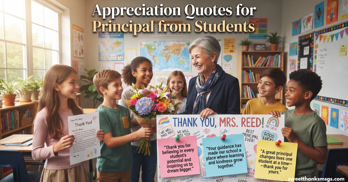 Appreciation Quotes for Principal from Students