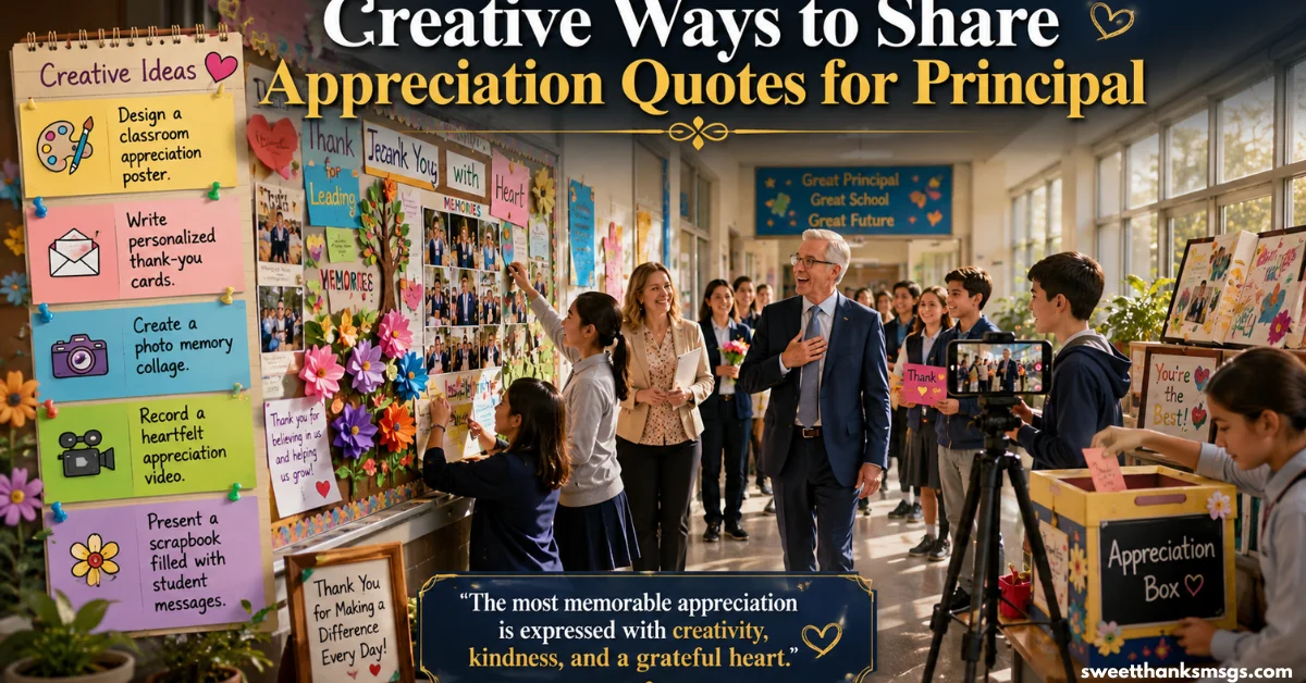 Creative Ways to Share Appreciation Quotes for Principal