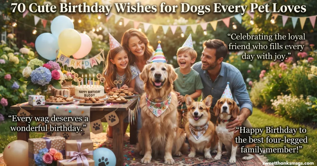 70 Cute Birthday Wishes for Dogs Every Pet Loves
