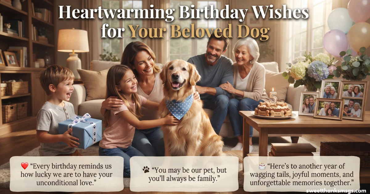 70 Cute Birthday Wishes for Dogs Every Pet Loves Heartwarming Birthday Wishes for Your Beloved Dog
