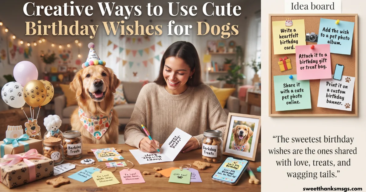 70 Cute Birthday Wishes for Dogs Every Pet Loves Creative Ways to Use Cute Birthday Wishes for Dogs