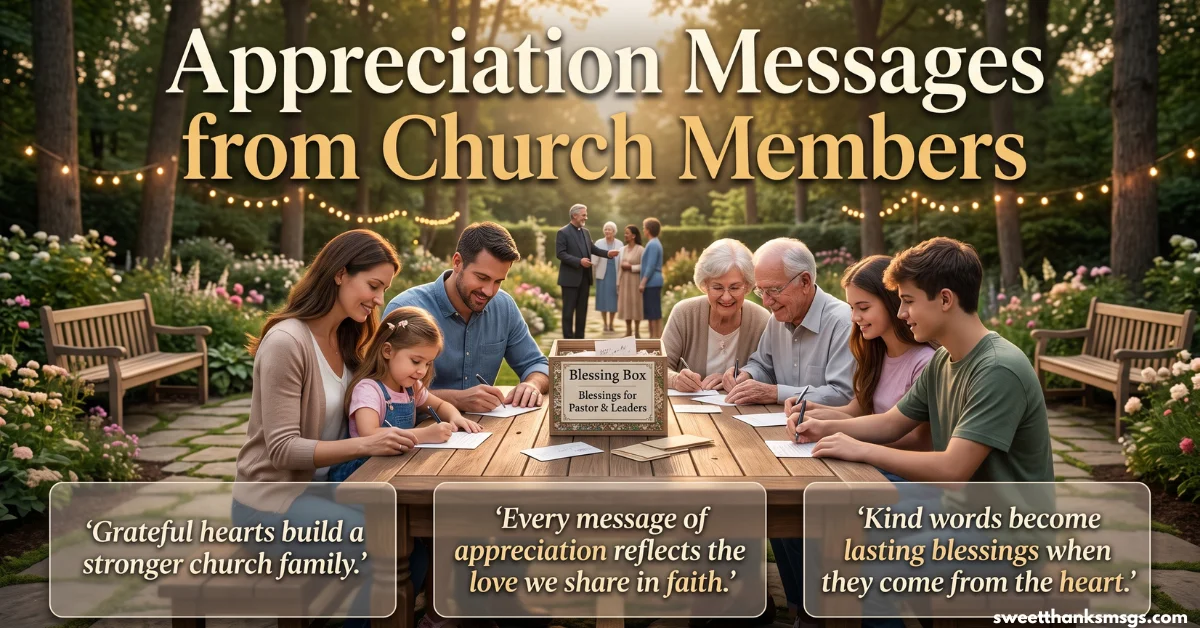 Appreciation Messages from Church Members
