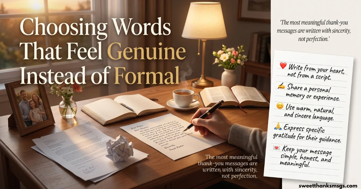 Choosing Words That Feel Genuine Instead of Formal