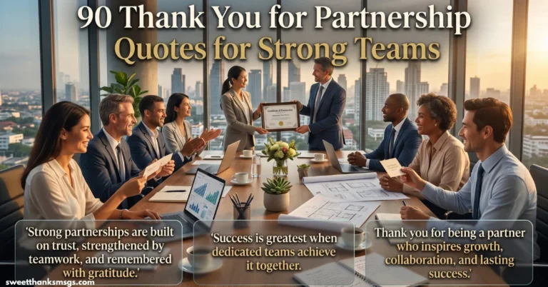 90 Thank You for Partnership Quotes for Strong Teams