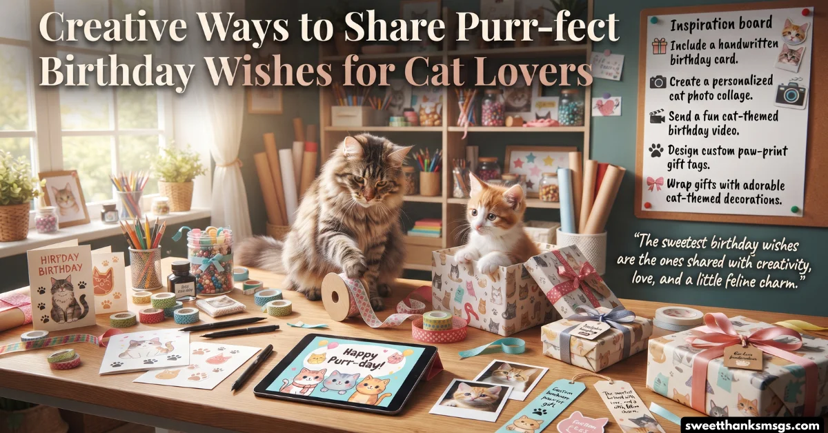 Creative Ways to Share Purr-fect Birthday Wishes for Cat Lovers